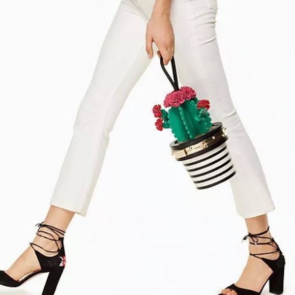 KATE SPADE Scenic Route Cactus 3D Wristlet Clutch - Picture 8 of 8